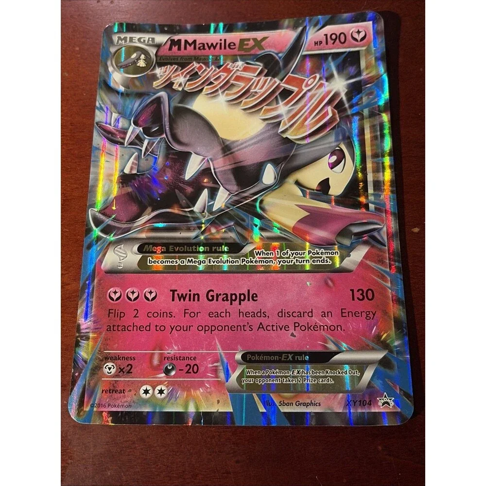 Pokemon M/MEGA MAWILE EX XY104 XY BLACK STAR PROMO (Jumbo/Oversized Size) NM